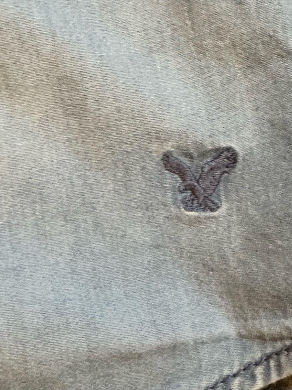 American Eagle Boyfriend Fit Pearl Snap Light Chambray Denim Shirt Sz XS (v) - Picture 7 of 13